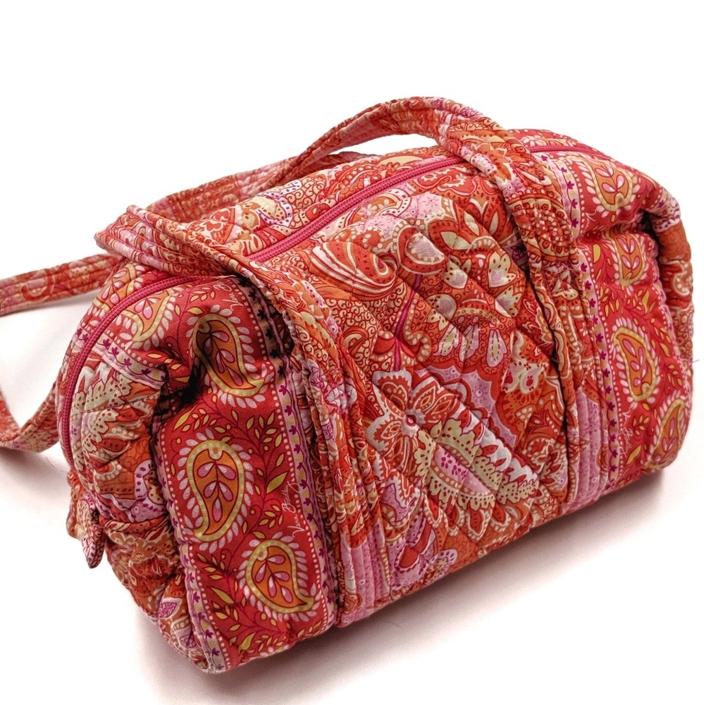 Vera Bradley Orange Sherbet Paisley Mini Duffle